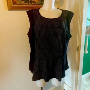 Pure Energy CLEARANCE!‎ Target Plus Size 3X Peplum Sleeveless Top Shirt EUC!